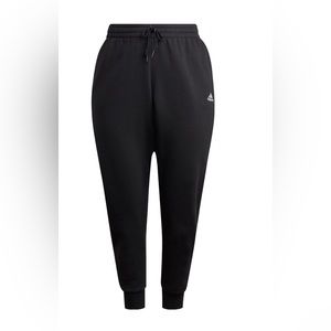Adidas Essentials 3-Stripes Fleece Joggers in Black, Plus Size 3X, NWT